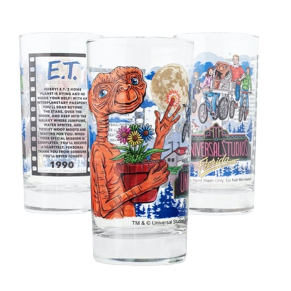 Universal Studios Retro E.T. Adventure Collectible Glass - Picture 1 of 4